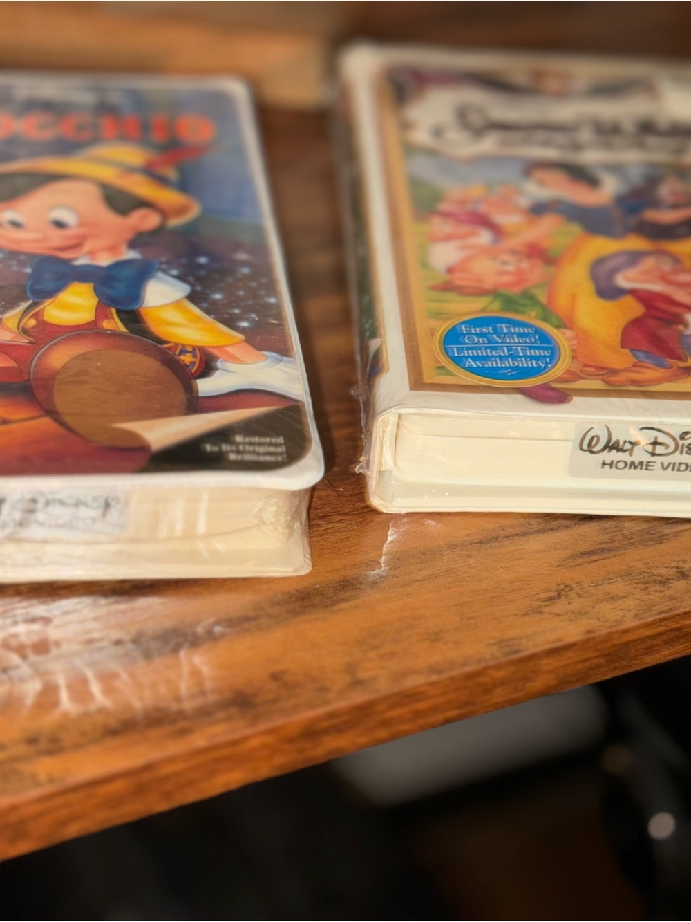 Walt Disney Masterpiece VHS Lot - Pinocchio & Snow White - Vintage New SEALED - Picture 7 of 8